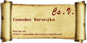 Csendes Veronika névjegykártya