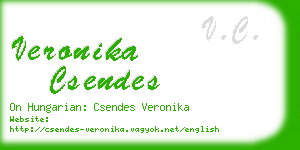veronika csendes business card